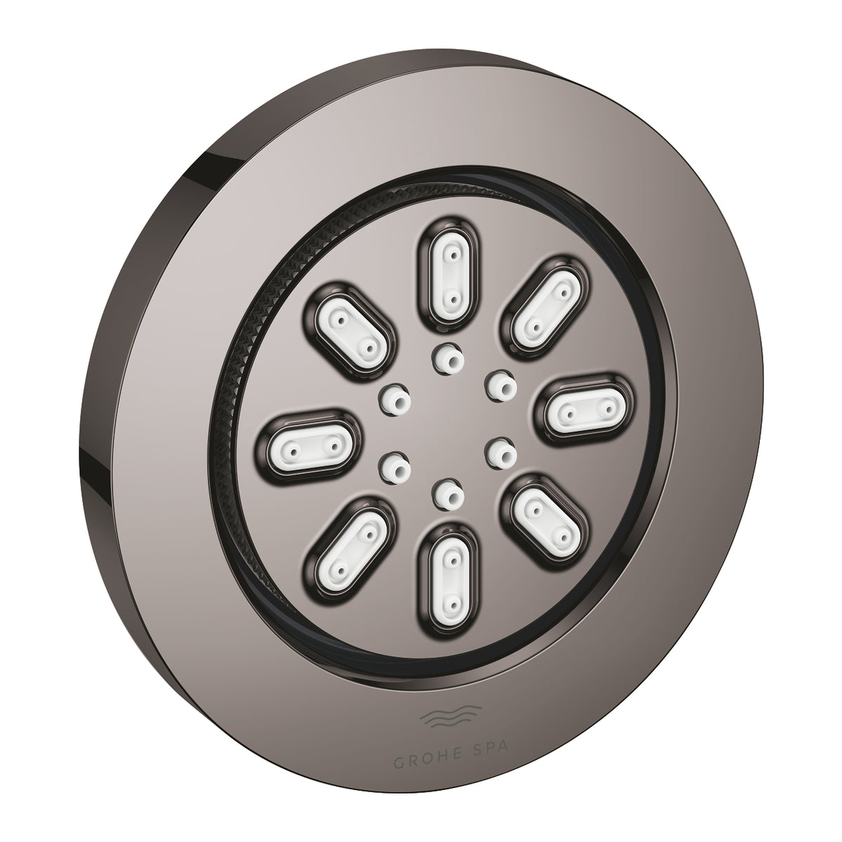 جروهي GROHE جيت دفن دائري رين شاور أكوا ٧٥ مم بالجسم جرافيت لامع 26801A00
