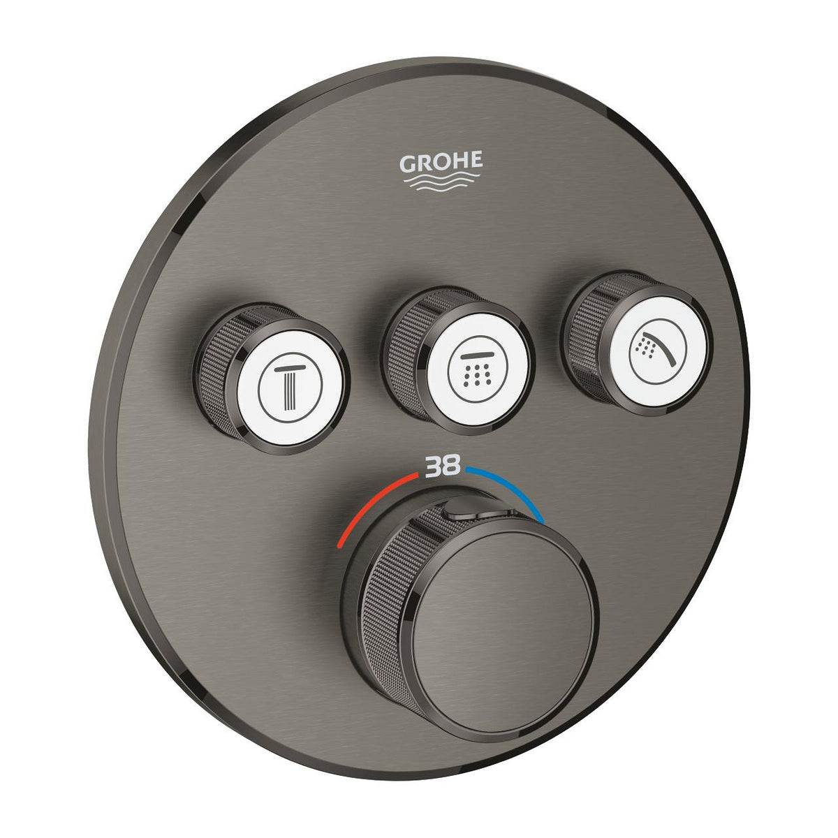جروهي GROHE وش خلاط دفن دائري جروثيرم سمارت كنترول جرافيت مط 29121AL0