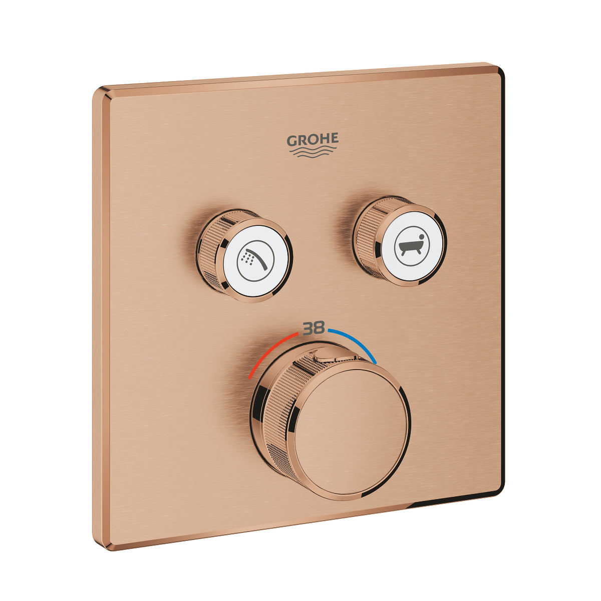 جروهي GROHE وش خلاط دفن جروثيرم سمارت كنترول روز جولد مط 29124DL0