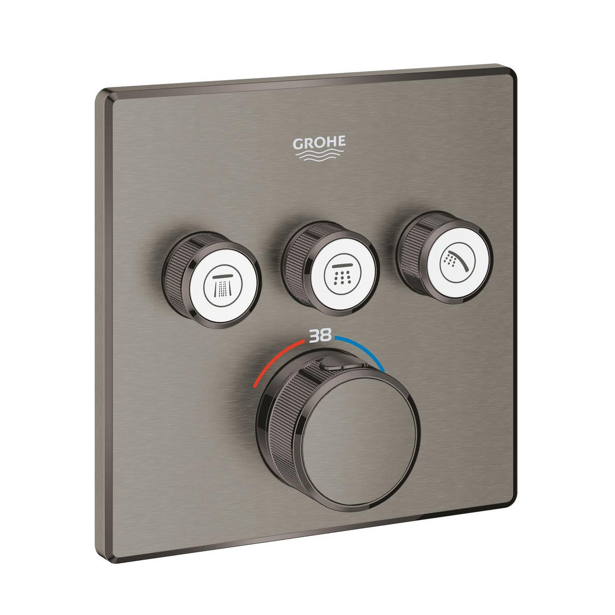 جروهي GROHE وش خلاط دفن بانيو جروثيرم سمارت كنترول مربع جرافيت مط 29126AL0