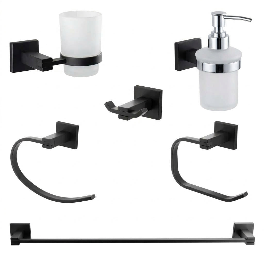 طقم اكسسوار ٦ قطع اسود DR-7200B من دريم